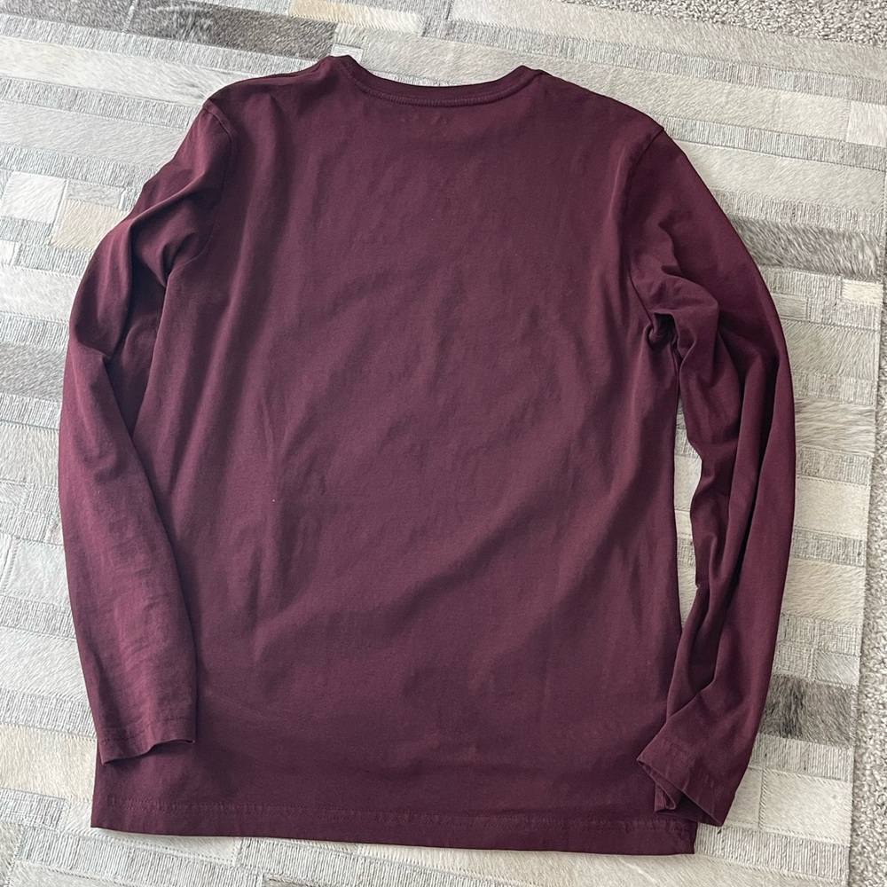 Nautica maroon color long sleeve tee ⛵️ - Picture 4 of 5